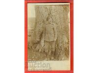 ЦАРСТВО БЪЛГАРИЯ СНИМКА БЪЛГАРСКИ ВОЙНИК ОРЯХОВО 1918