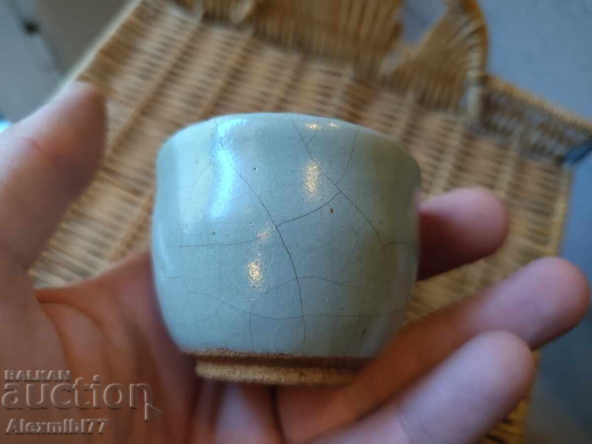 Japanese Ceramic Sake Cup - Hagi guinomi - Japan - 6