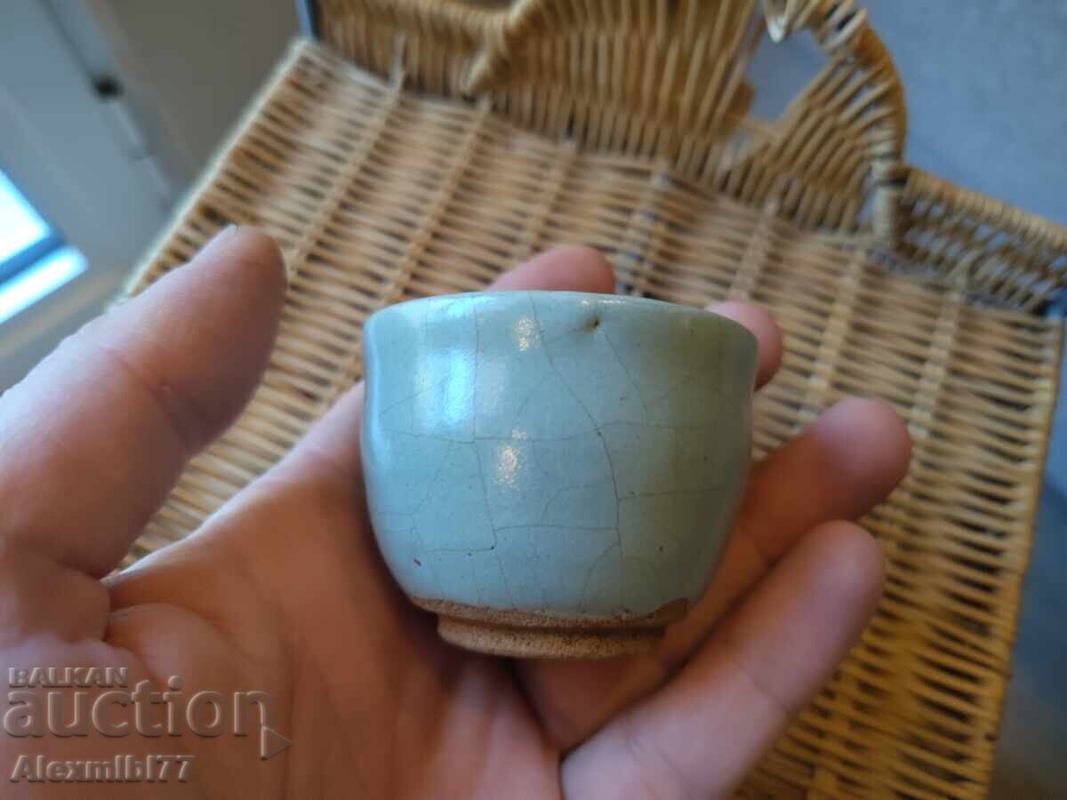 Ceașcă japoneză de sake din ceramică - Hagi guinomi - Japonia Ceașcă japoneză de sake din ceramică - Hagi guinomi - Japonia