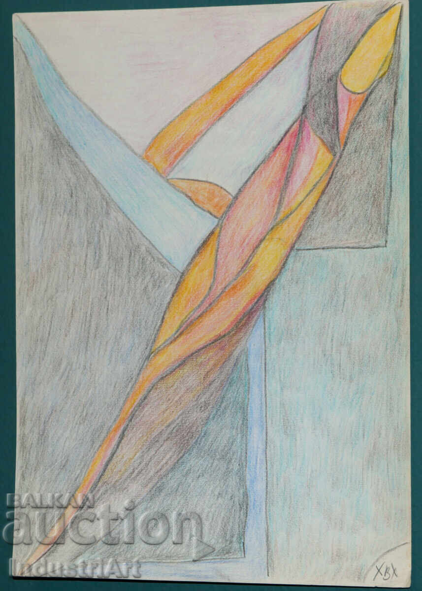 Modern Art Pastel Abstract Nude Body with price 100.00 BGN | € 51.13