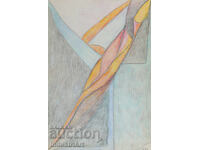 Artă modernă pastel abstract corp gol