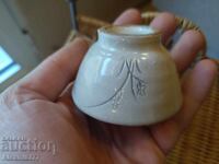 Ceașcă japoneză de sake din ceramică - Hagi guinomi - Japonia