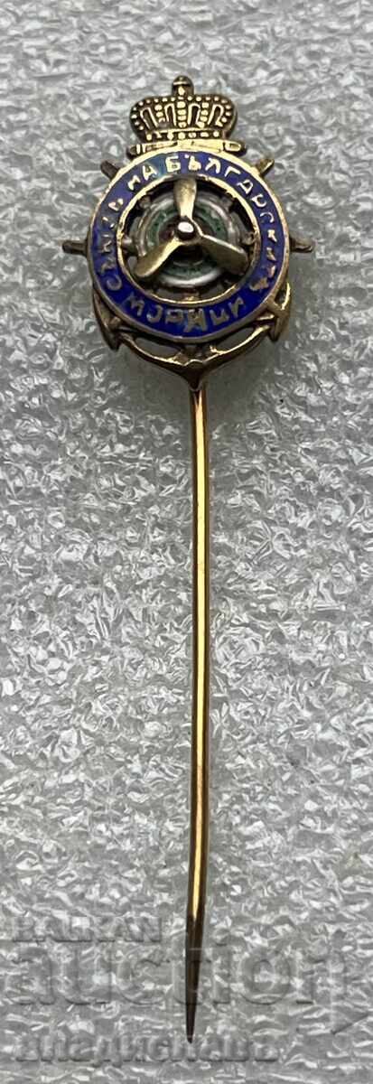 old Royal badge Union of Bulgarian Sailors