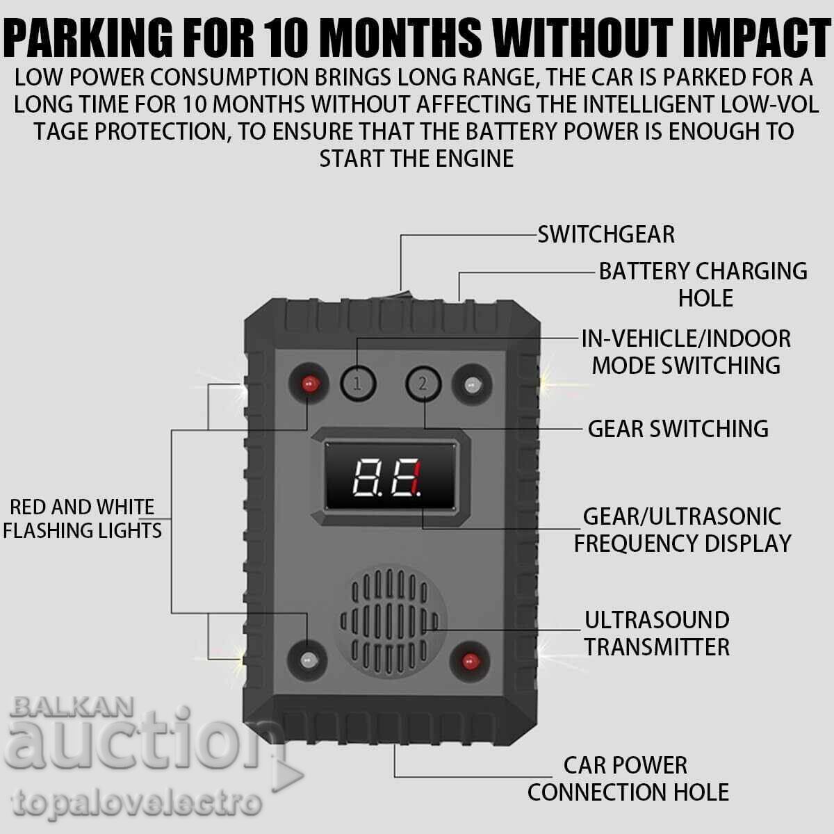 Υπερηχητική συσκευή κατά των τρωκτικών με φώτα που αναβοσβήνουν - 6 Υπερηχητική συσκευή κατά των τρωκτικών με φώτα που αναβοσβήνουν - 6