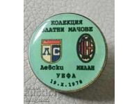 Levski - Milan 1978 Badge - Golden Matches Collection