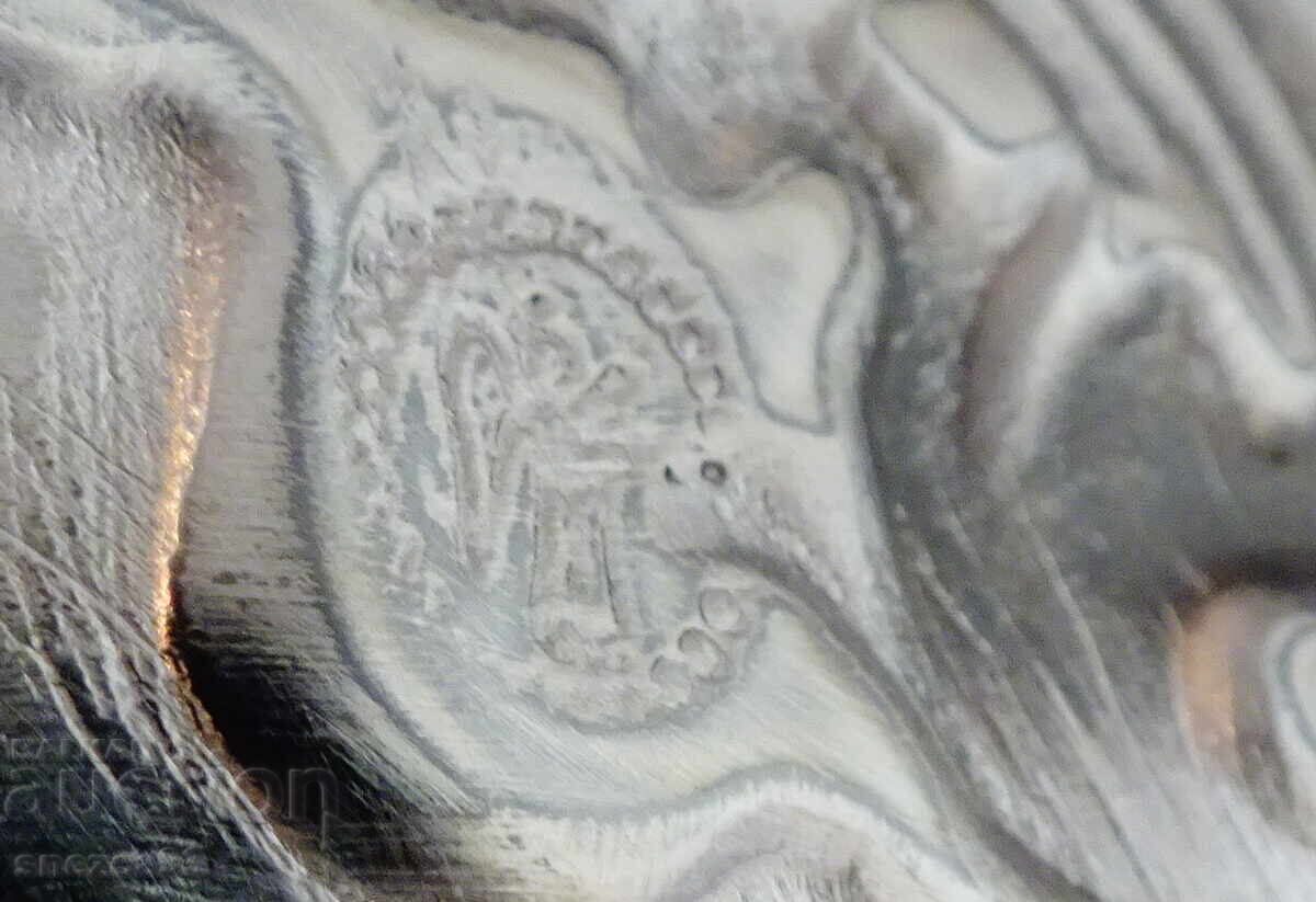 Καλαίσθητη πιατέλα, πανό, Ιππότης, Δράκος, ασπίδα, 700 γρ., μπαρόκ - 7 Καλαίσθητη πιατέλα, πανό, Ιππότης, Δράκος, ασπίδα, 700 γρ., μπαρόκ - 7