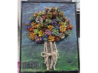 Tablou lucrat manual