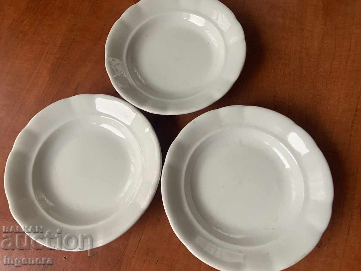 PORCELAIN PLATE PLATES FROM SOCIALIST BULGARIA - 3 PCS with price 14.00 BGN | € 7.16
