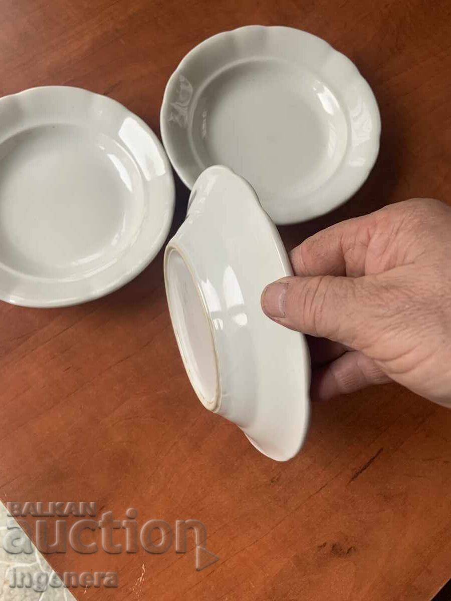 PORCELAIN PLATE PLATES FROM SOCIALIST BULGARIA - 3 PCS - 5