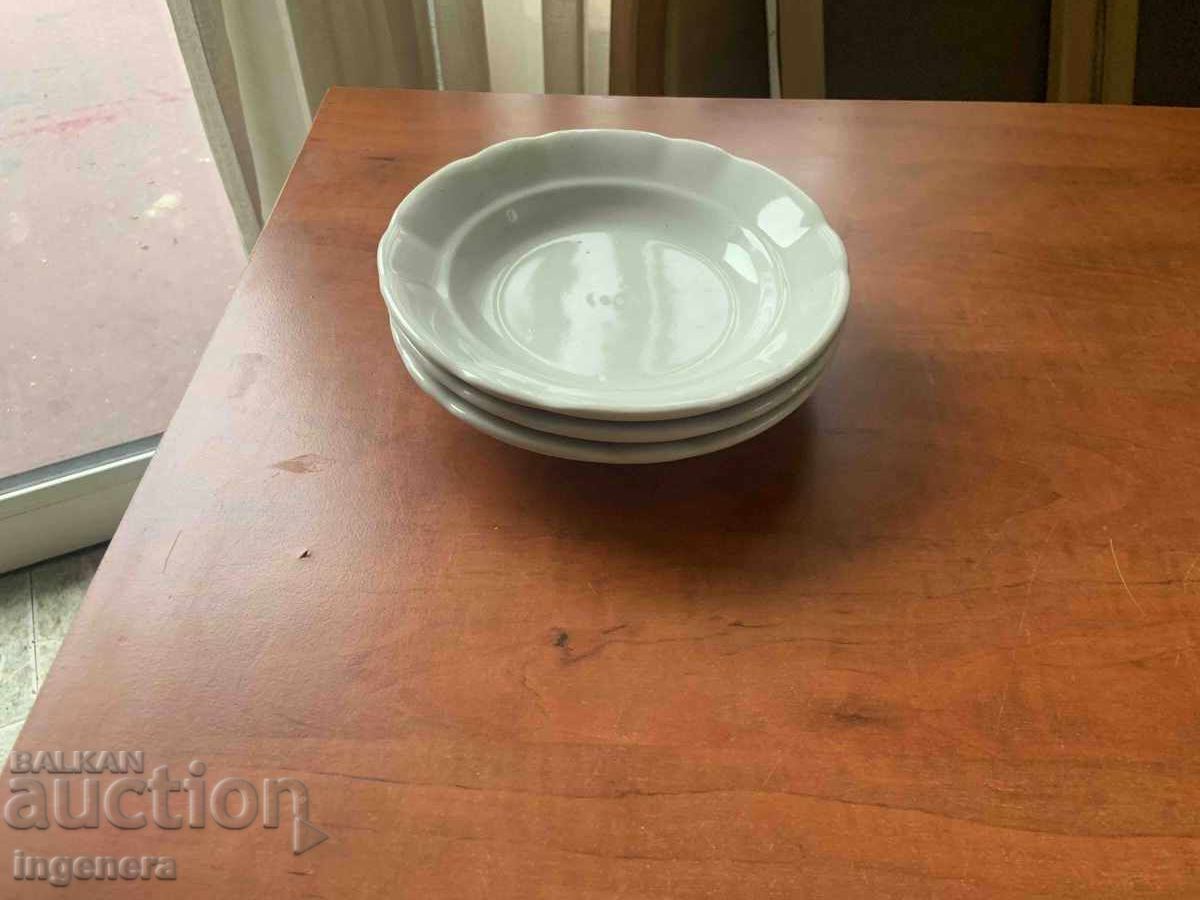PORCELAIN PLATE PLATES FROM SOCIALIST BULGARIA - 3 PCS - 6