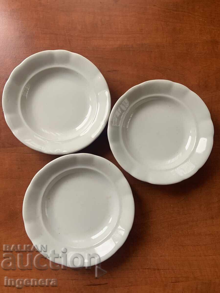 PORCELAIN PLATE PLATES FROM SOCIALIST BULGARIA - 3 PCS