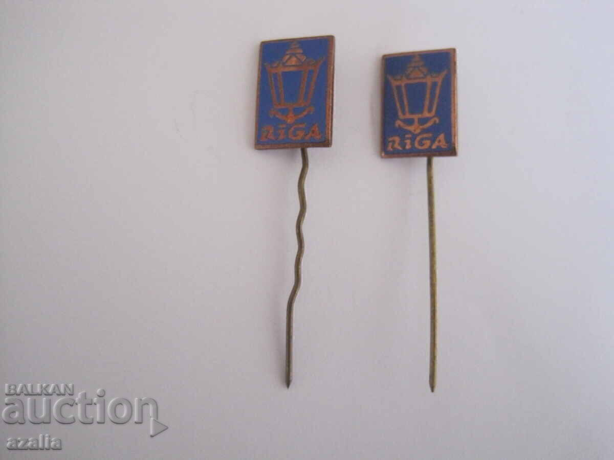 2 Badges RIGA - Latvia 2 Badges RIGA - Latvia