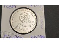 Silver coin 5 euro Portugal 2006 Sintra
