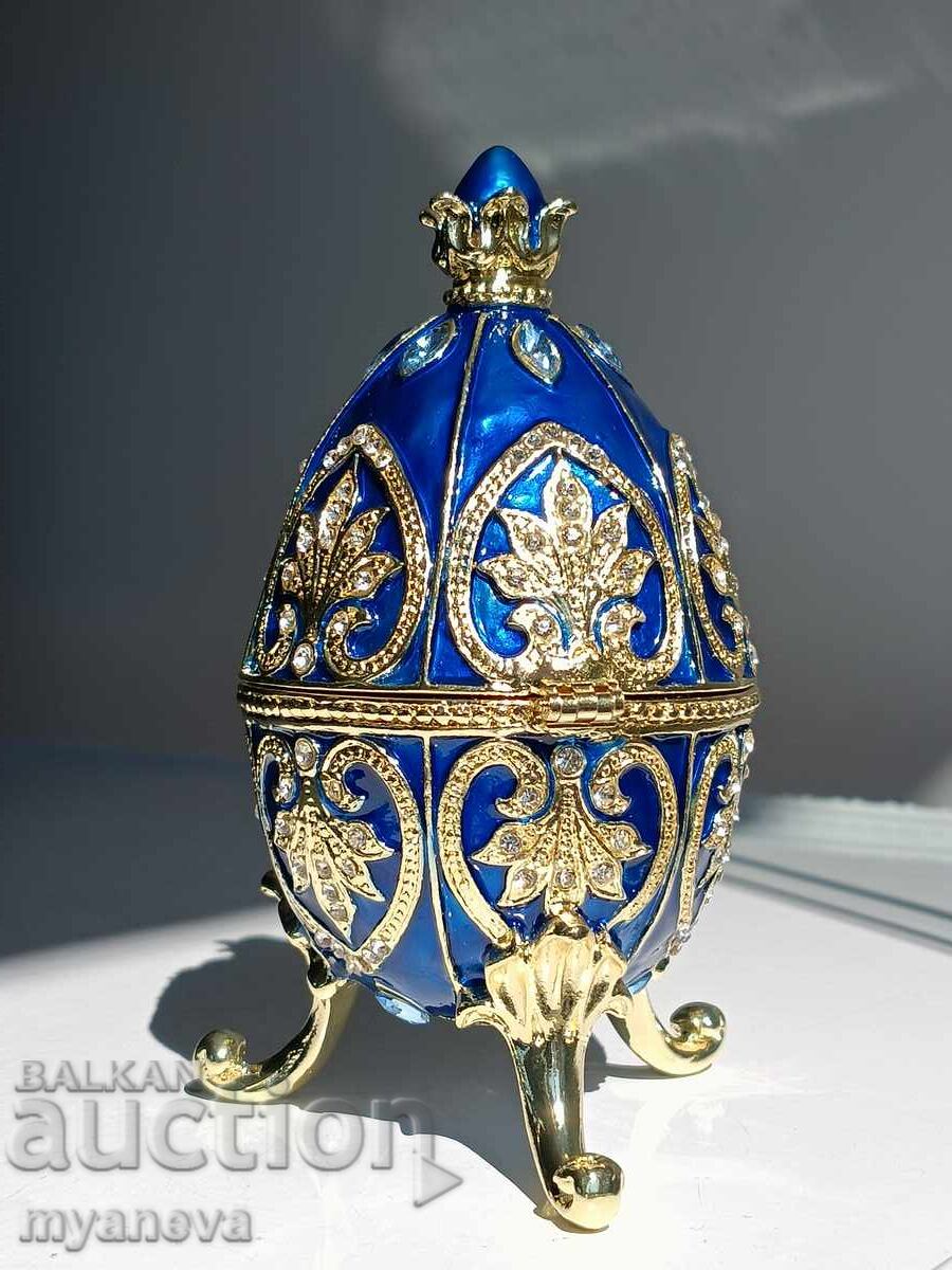 Faberge-style jewelry box with price 50.00 BGN | € 25.56