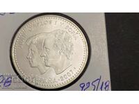 Silver Coin 12 Euro Spain 2007 Treaty of Rome