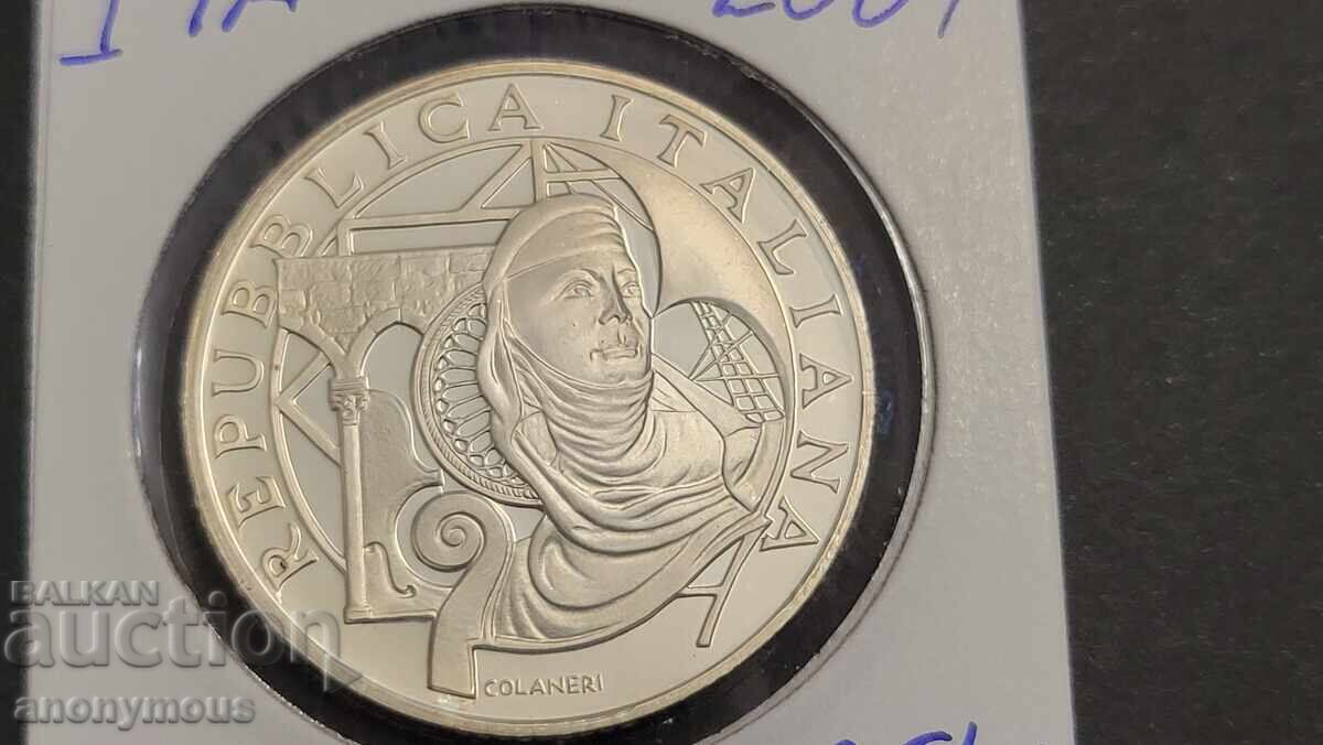 Silver coin 10 euro Italy Genoa capital of culture 2004 Silver coin 10 euro Italy Genoa capital of culture 2004