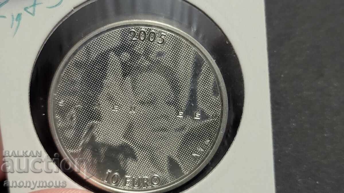 Delivery of Silver Coin 10 Euro Netherlands 2005 Beatrix Delivery of Silver Coin 10 Euro Netherlands 2005 Beatrix