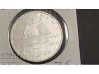 Silver Coin 10 Euro Germany 2003 Ruhr Industrial Area