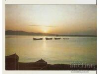 Carte poștală Bulgaria Apus de soare la Marea Neagră*