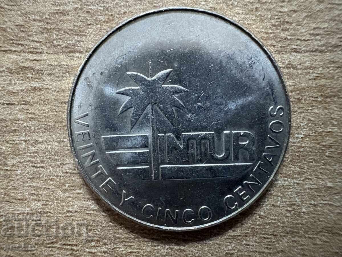 Cuba - 25 centavos (1981) - fără numere Cuba - 25 centavos (1981) - fără numere