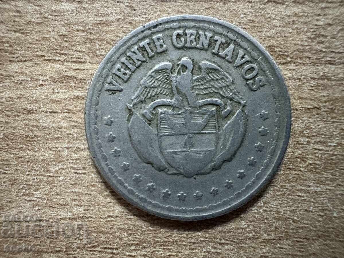 Колумбия - 20 сентавос (1956) Колумбия - 20 сентавос (1956)