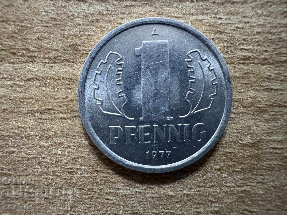 ΓΔΛ - 1 πφένιγκ (1977) ΓΔΛ - 1 πφένιγκ (1977)