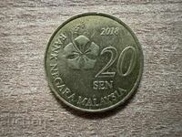 Малайзия - 20 сена (2018)