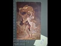 Παλιά ταχυδρομική κάρτα - Άνδρας και γυναίκα