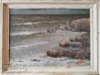 Картина, море, худ. К. Банков, 1985 г.