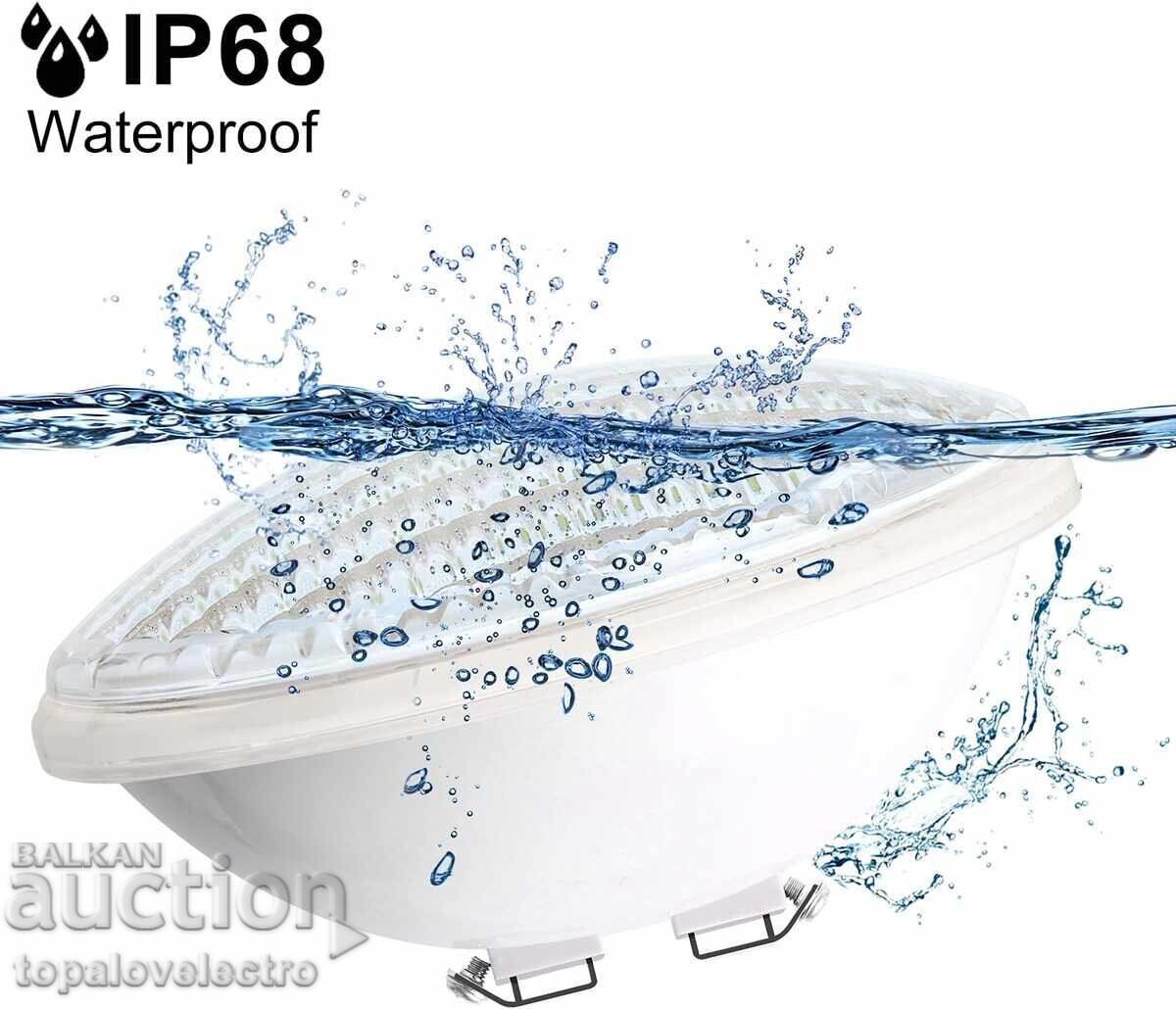 Δημοπρασία ΝΕΟ! RGB LED φωτισμός για πισίνα – 40W με τηλεχειριστήριο