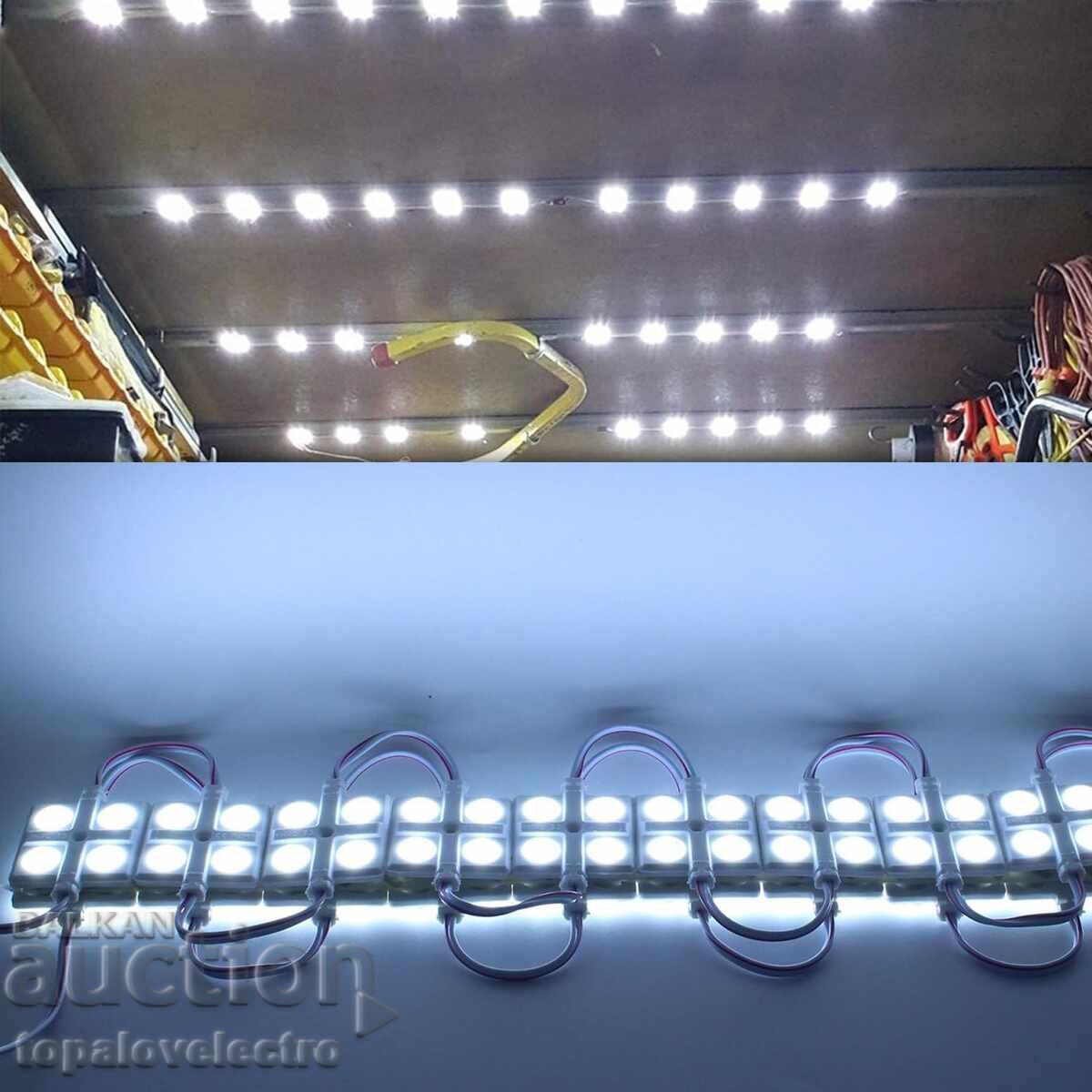 Εσωτερικός LED φωτισμός για τροχόσπιτο/βαν/φορτηγό, 10 μονάδες με τιμή 9.00 BGN | € 4.60