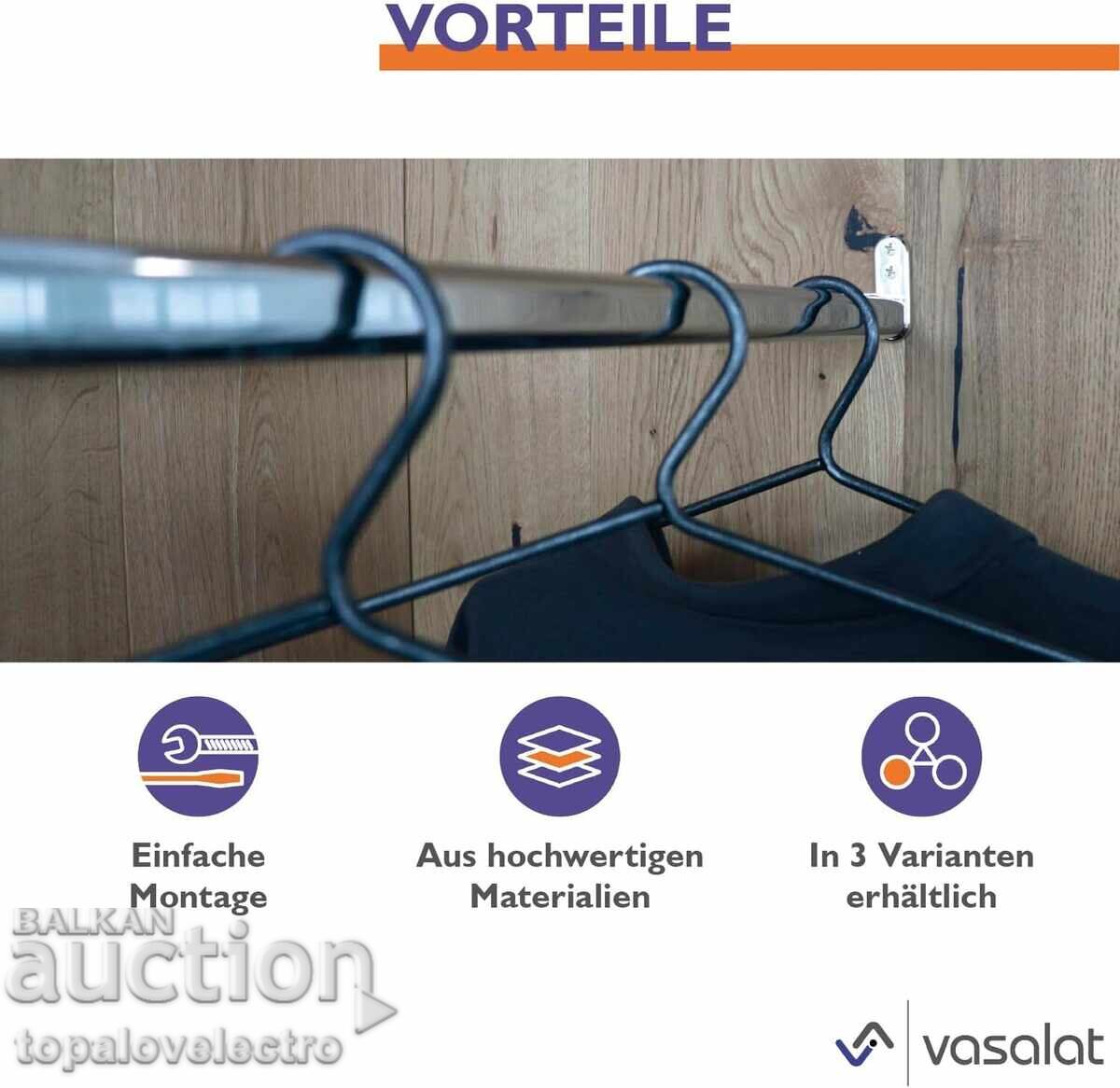 Τηλεσκοπική ράβδος ντουλάπας 40–60εκ, χωρητικότητα έως 20 κιλά - 5