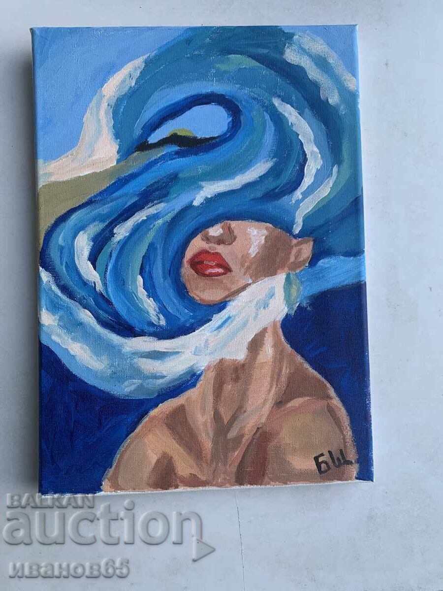 Аукцион картина абстракция