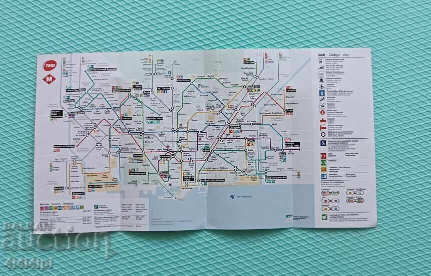 Аукцион Карта метро - Барселона, Испания Аукцион Карта метро - Барселона, Испания