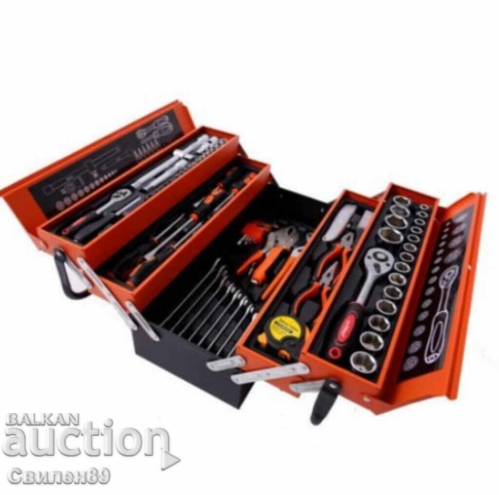 Tool set 147 pcs. in a metal suitcase - 7