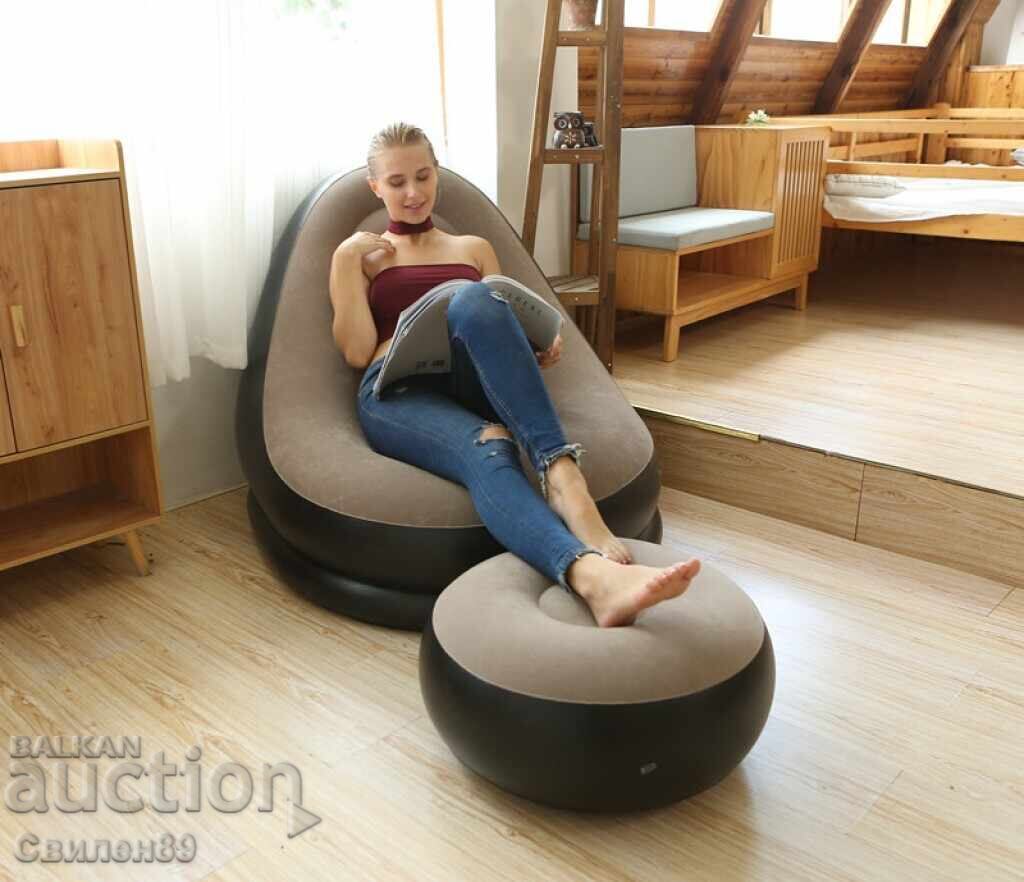 Portable inflatable chair and stool designed for pochi - 6 Portable inflatable chair and stool designed for pochi - 6
