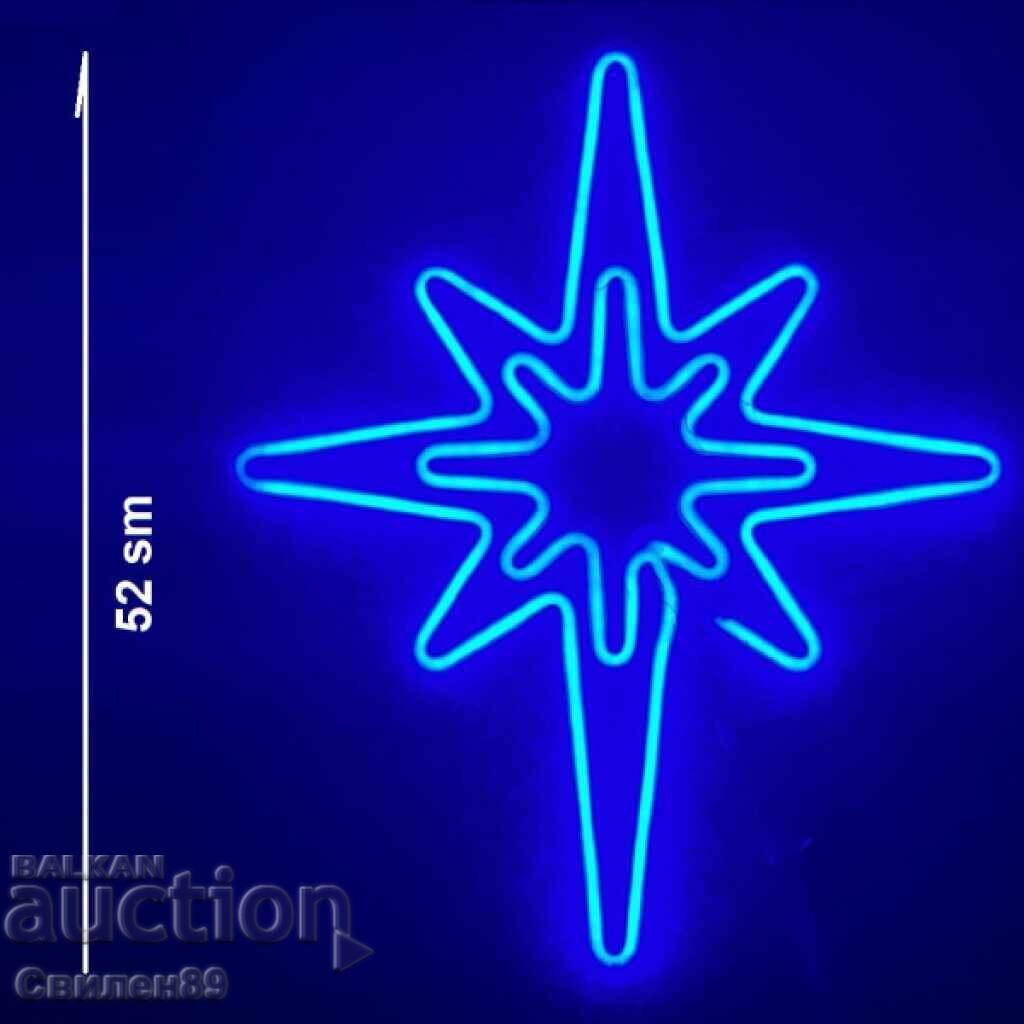 Δημοπρασία Φωτεινό χριστουγεννιάτικο LED αστέρι, αδιάβροχο, 52 εκ