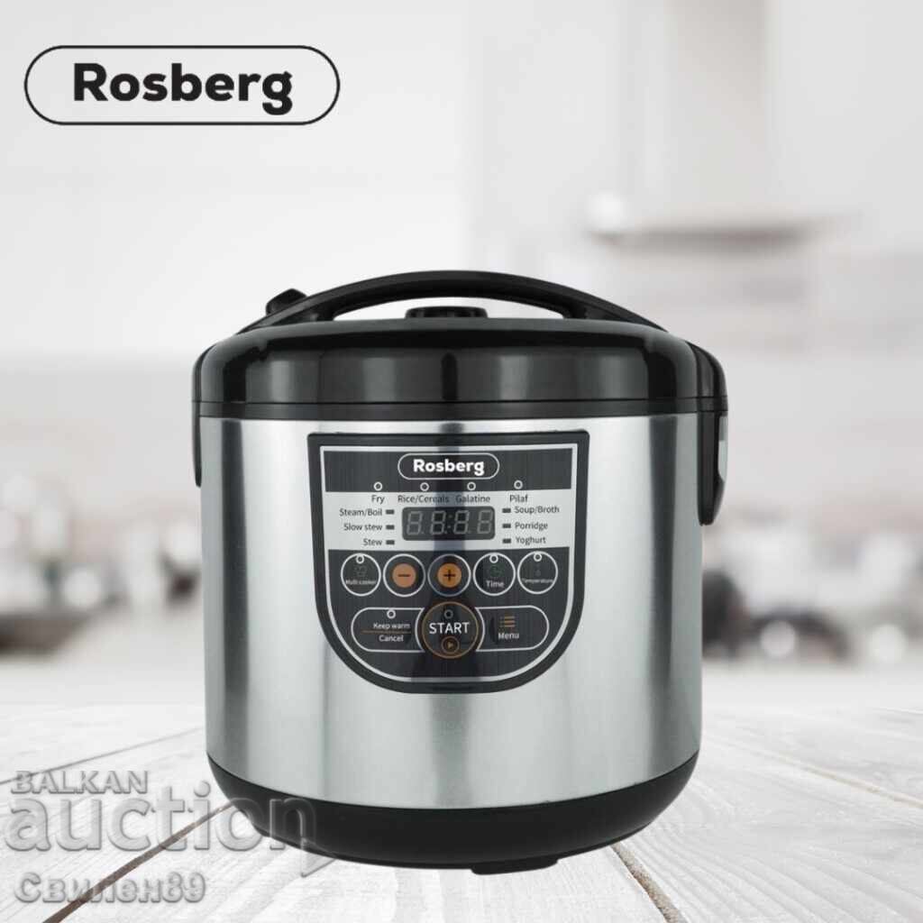 Μουλτιμάγειρας Rosberg, 780W, 5 λίτρα, 10 προγράμματα, Χειροκίνητη λειτουργία, με τιμή 90.00 BGN | € 46.02