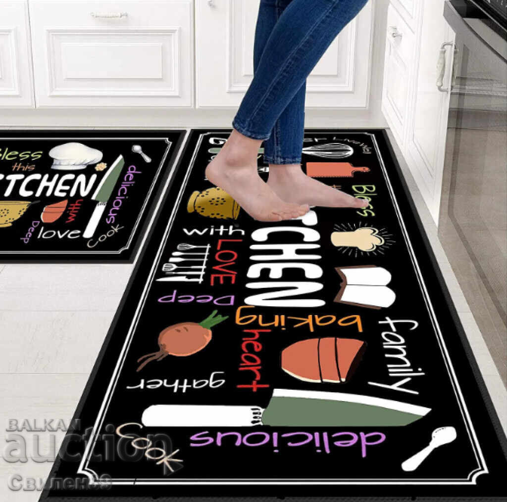Livrarea Set de covorașe antiderapante impermeabile pentru bucătărie, raft