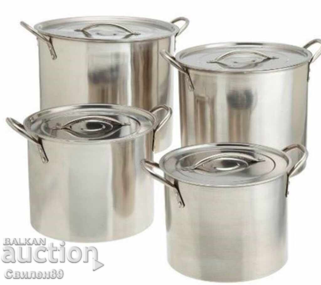Κατσαρόλες από ανοξείδωτο χάλυβα, 4 τεμάχια / ΥΛΙΚΟ: ΑΝΟΞΕΙΔΩΤΟ - 7