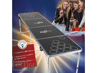 1 buc/ MAXXMEE Masă Beer Pong LED – masă de petrecere cu iluminare LED