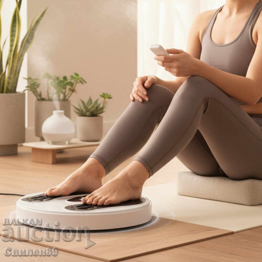 Licitație 1 buc./ Stimulator electronic pentru picioare EMS + TENS – fără fir