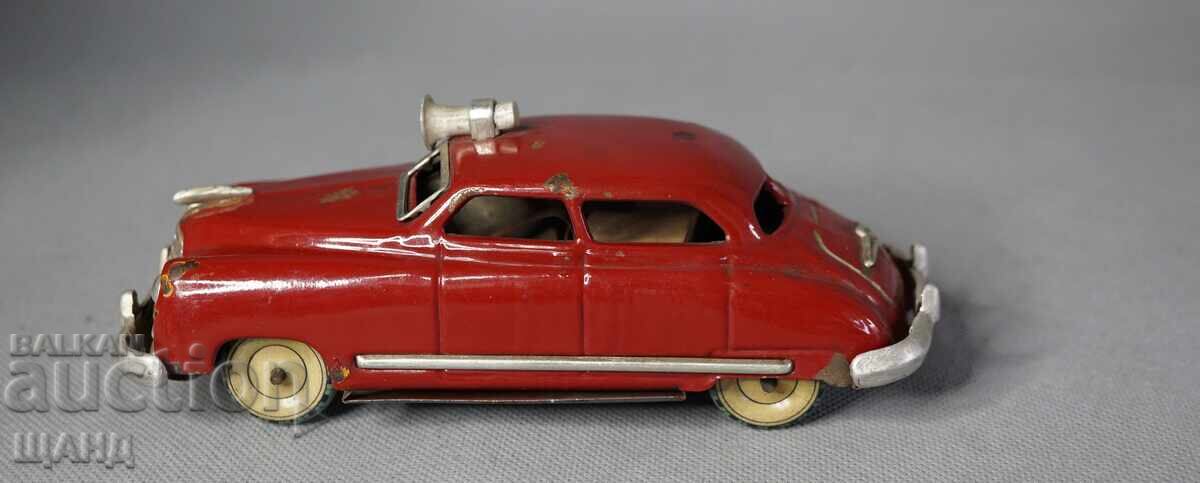 Auction  Old Japanese metal toy retro car police siren