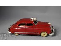 Стара Японска метална играчка ретро кола полиция сирена