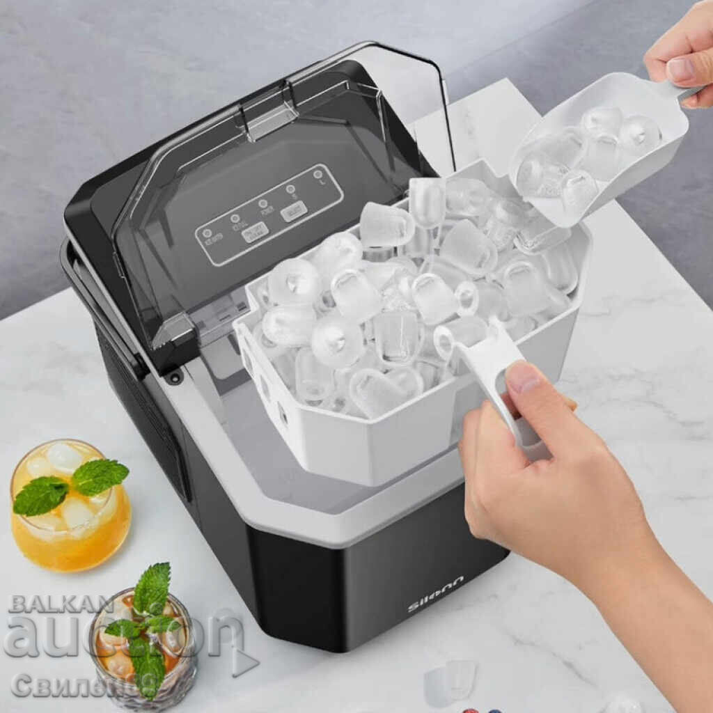 1бр./ Машина за лед Silonn SLIM21B – компактен и бърз ледоге - 5
