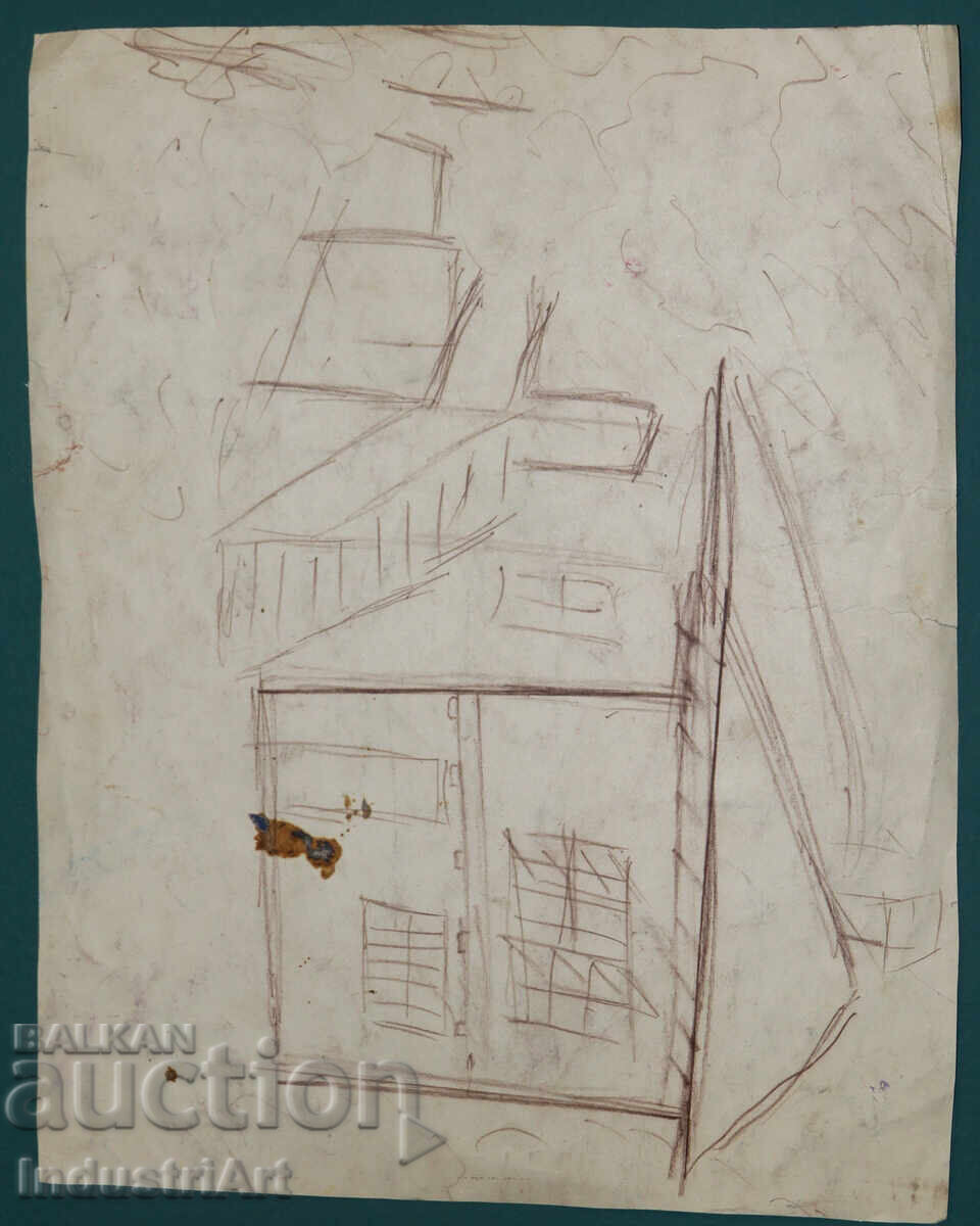 Картина смесени техники голи фигури - 6