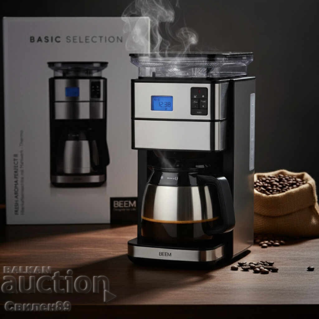 Delivery of 1 pc. / Filter coffee machine with grinder and thermal carafe BEEM BASIC S