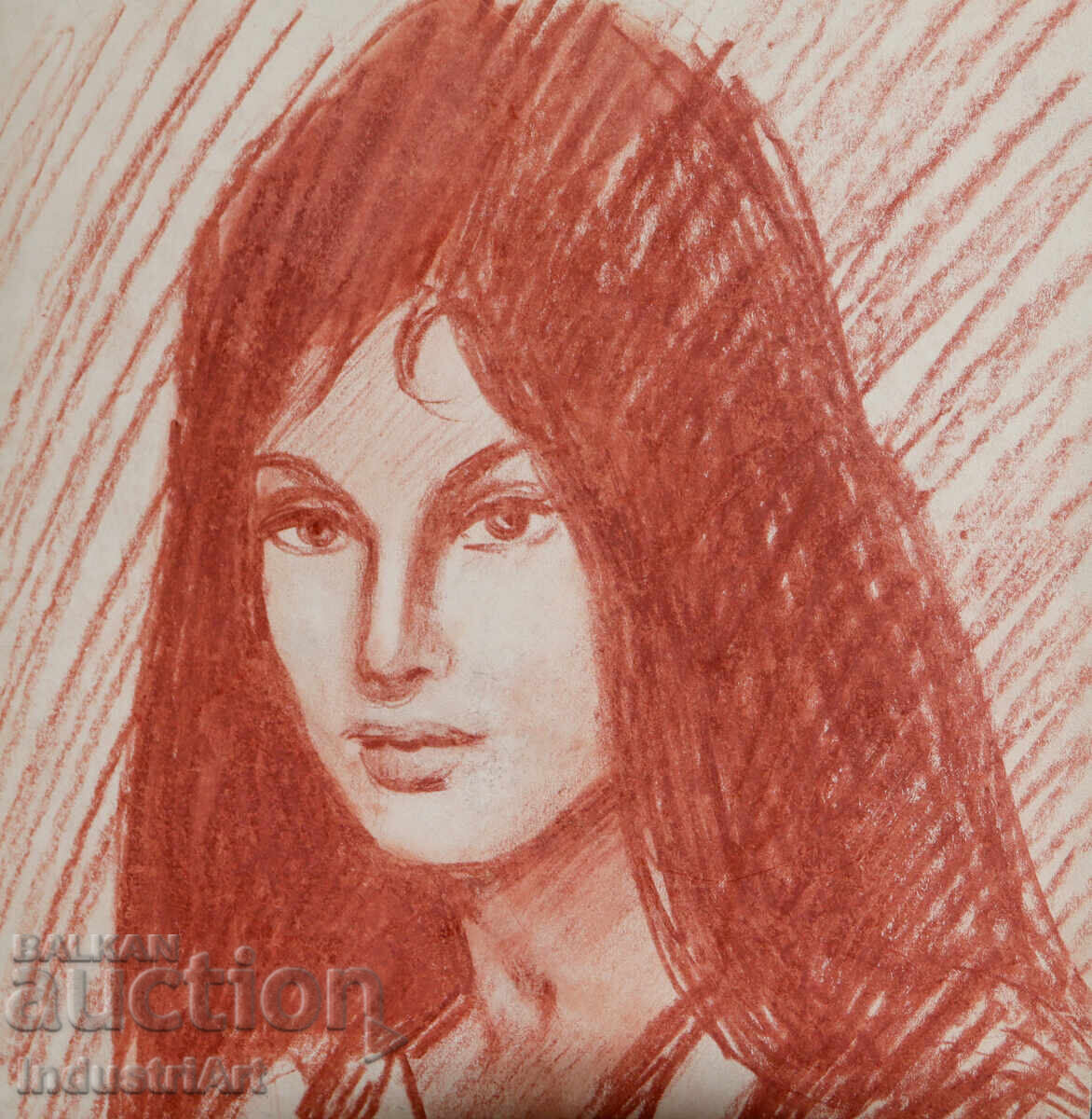 Delivery of Beautiful pastel drawing of a female portrait