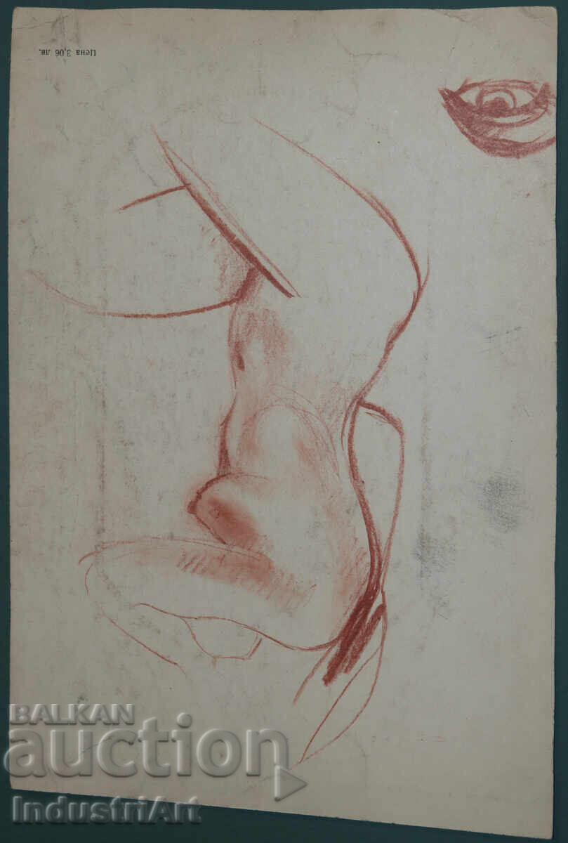 Beautiful pastel drawing of a female portrait - 6