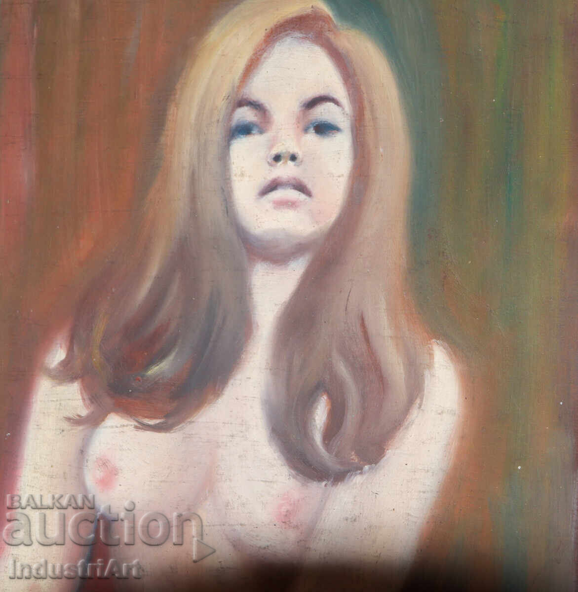 Доставка на Еротична картина маслени бои женски портрет голо тяло